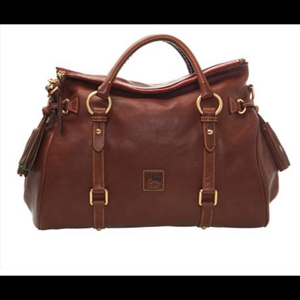 Authentic Dooney & Bourke Florentine Vacchetta satchel. NWOT